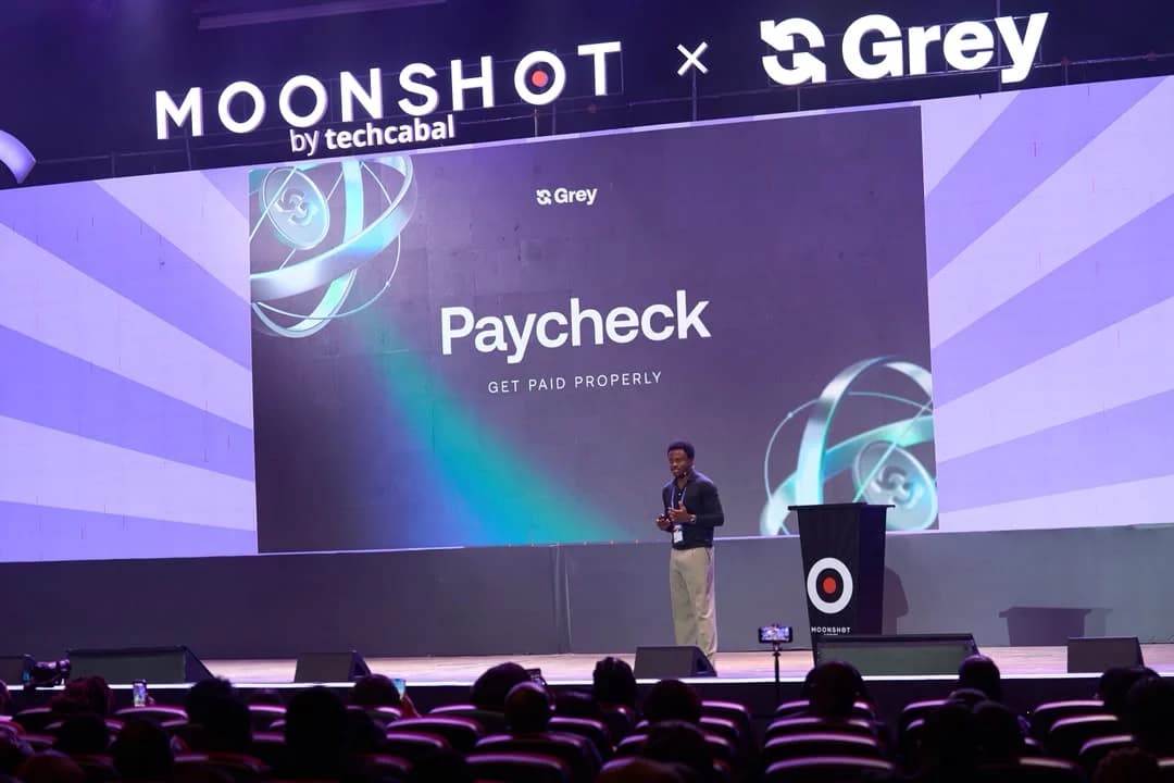 Idorenyin Obong, cofondateur et directeur général de Grey, s'exprimant à Moonshot by TechCabal 2026