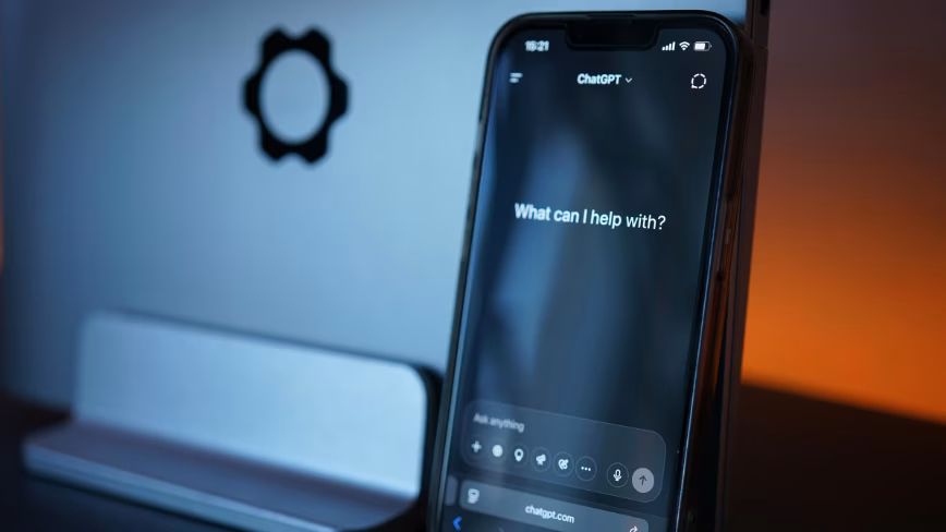 Smartphone Displaying ChatGPT app