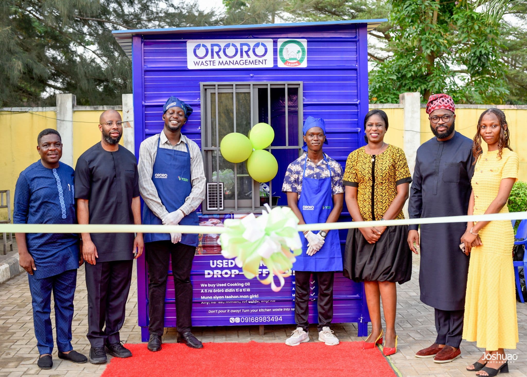 Lancement de la Kiosk Initiative en février 2026, collaboration entre la LASEPA, Ororo Waste Management et Shell Foundation pour collecter l'huile de cuisson usagée des ménages de Lagos.