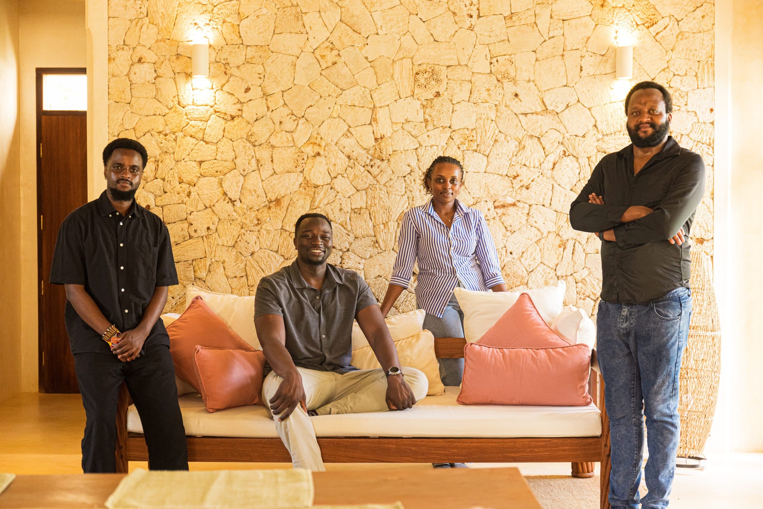 L'équipe de Satlyt : Leina Moli, Rama Afullo, Junn Wangari et Nelson Psenjen.