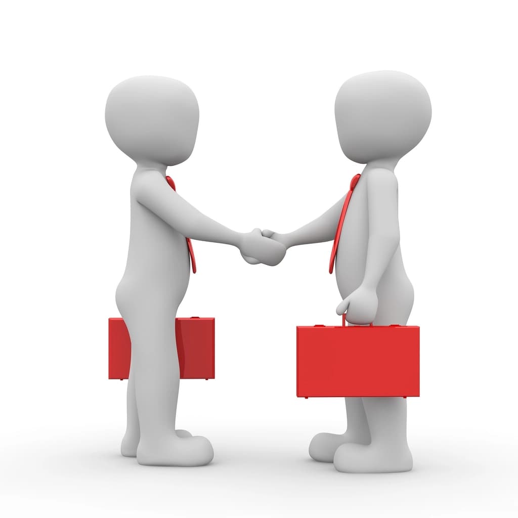 Free business meeting, table shaking