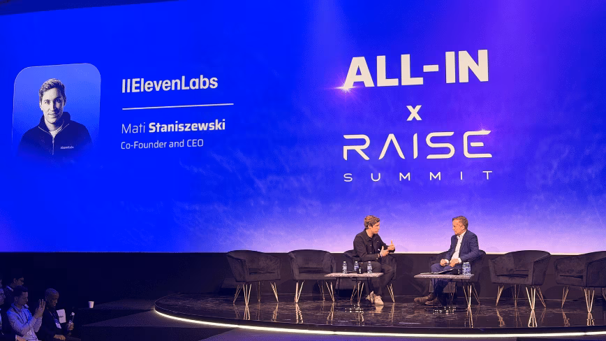 Mati Staniszewski au sommet All-In x RAISE.