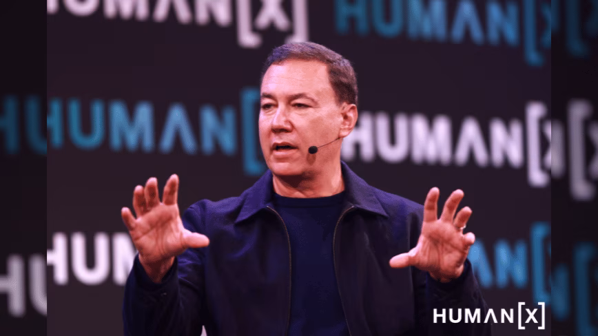 Le CEO de Yahoo, Jim Lanzone, à HumanX à Amsterdam, le 23 septembre 2026.