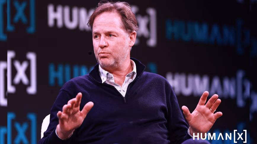 Nick Clegg, associé de Hiro Capital, lors de la conférence HumanX à Amsterdam, le 24 septembre 2026.