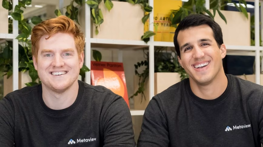 Les cofondateurs de Metaview, Siadhal Magos (à gauche), directeur général, et Shahriar Tajbakhsh (à droite), directeur technique
