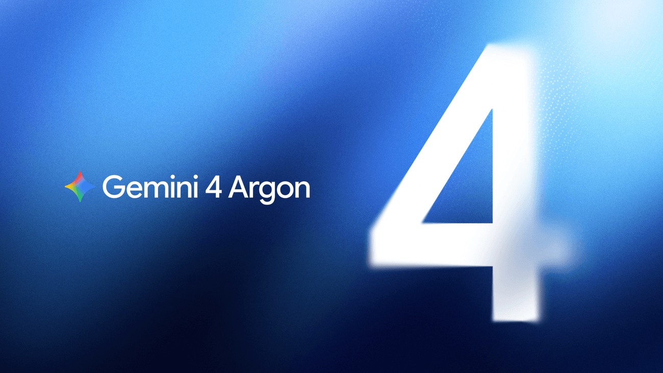 Visuel officiel de Gemini 4 Argon publié par Google.