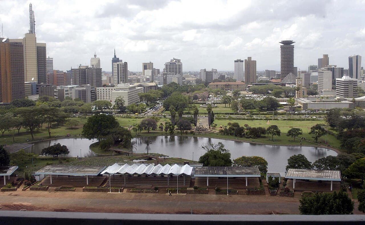 City view from Uhuru Park, Nairobi