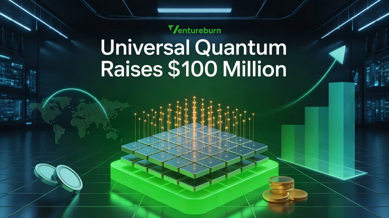 Des scientifiques étudient un processeur quantique futuriste entouré de pièces d'or flottantes et d'un graphique d'investissement en hausse